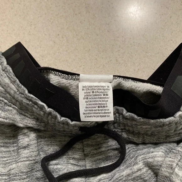 PINK Victoria's Secret Gray Joggers with Star Design Bling Women Size S - Picture 5 of 14